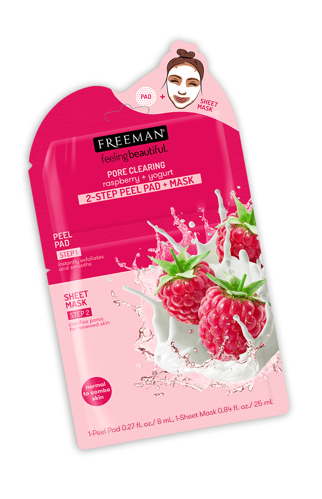 Freeman Pore Cleansing Raspberry + Yogurt 2-Step 25ml
