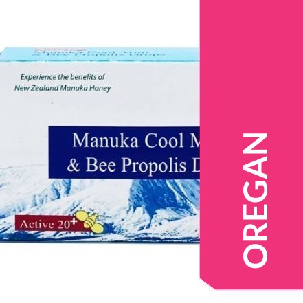 Oregan Active 20+ Manuka Cool Mint & Bee Propolis Lozenges 12's