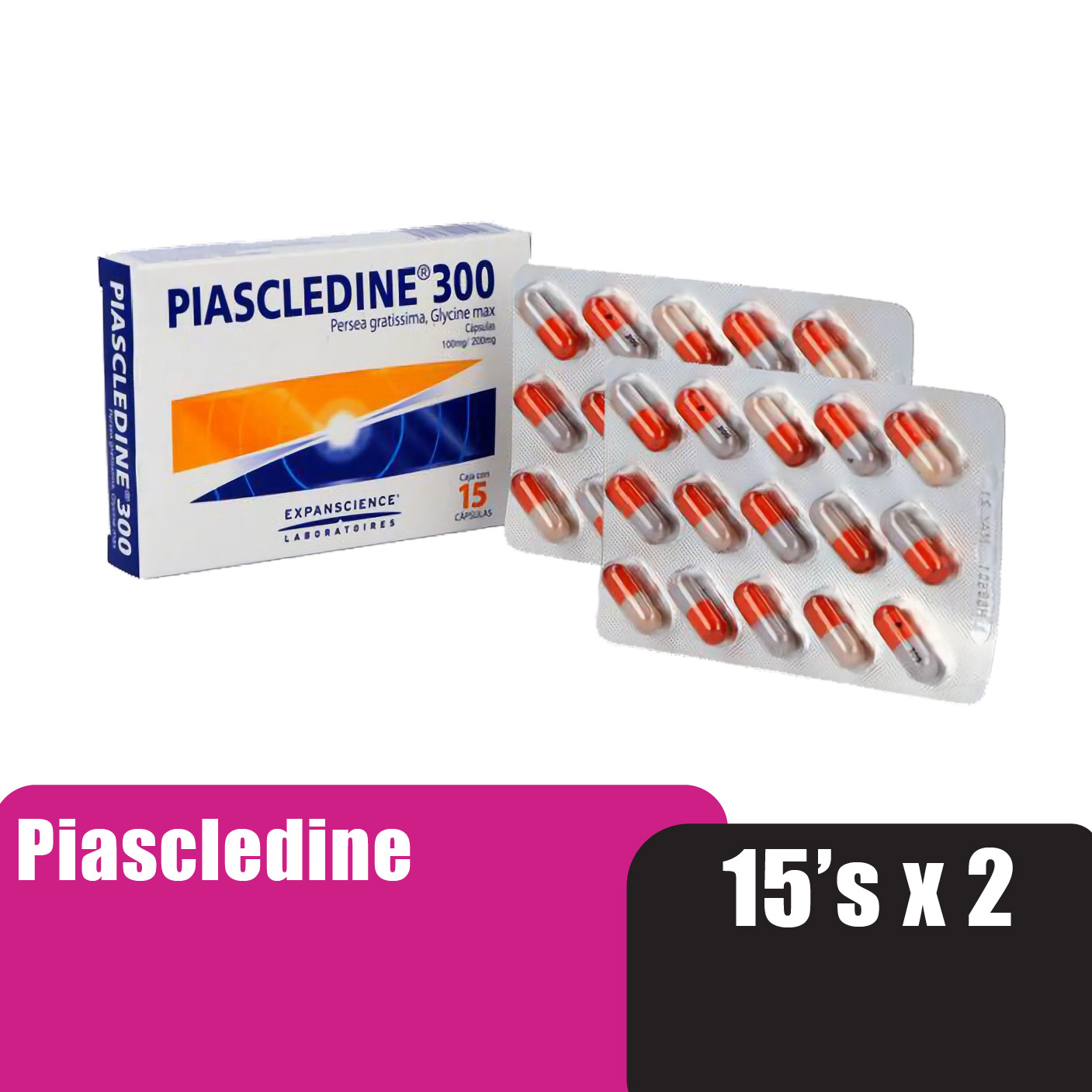 Piascledine Capsules 300mg 30's - Joint Supplement / Knee Supplement / Osteoarthritis Supplements / Ubat Sakit Lutut 关节