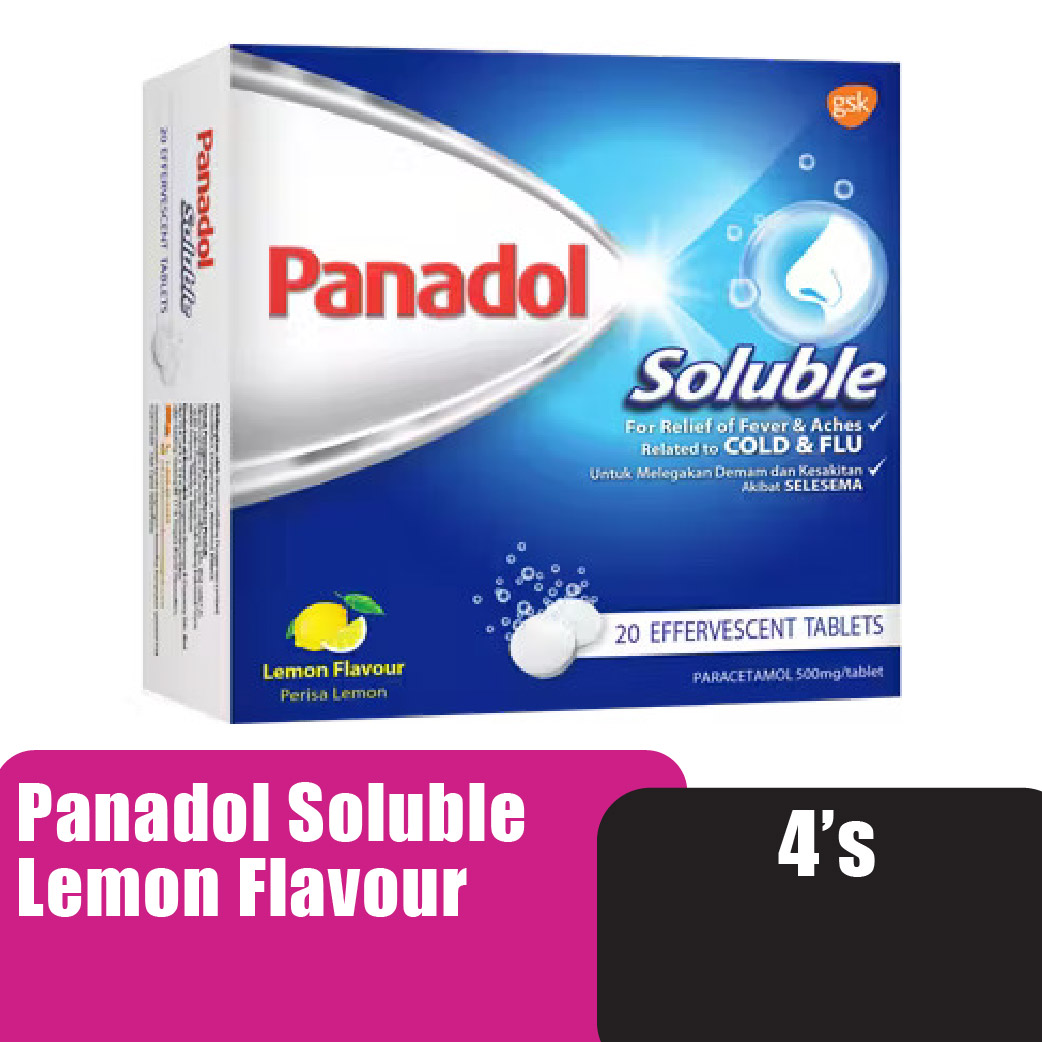 Panadol Soluble - Lemon Flavour 4's