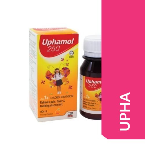 UPHAMOL 250MG ORANGE SUSPENSION 100ML