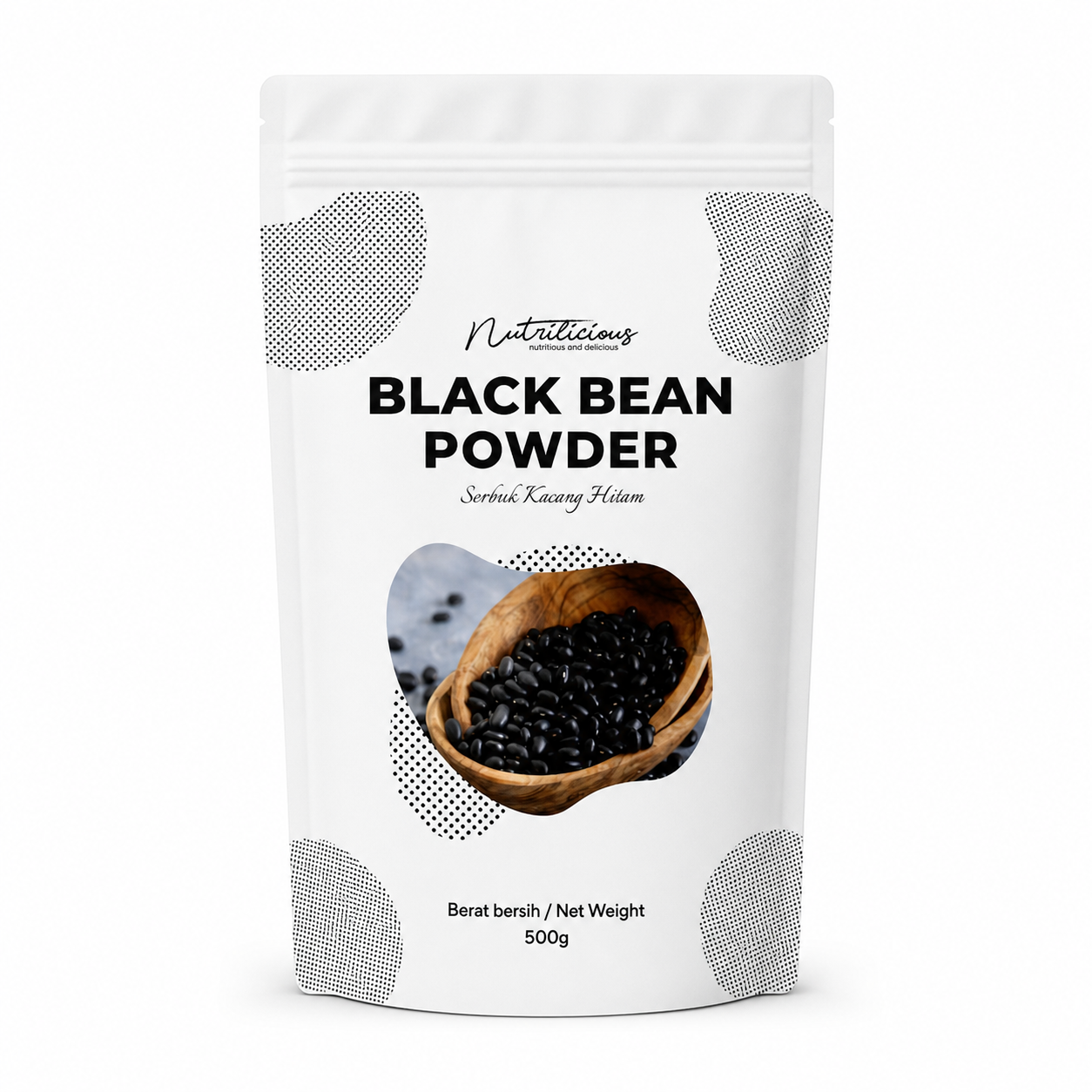 NUTRILICIOUS Black Soy Milk Powder Serbuk Susu Soya Hitam 500g