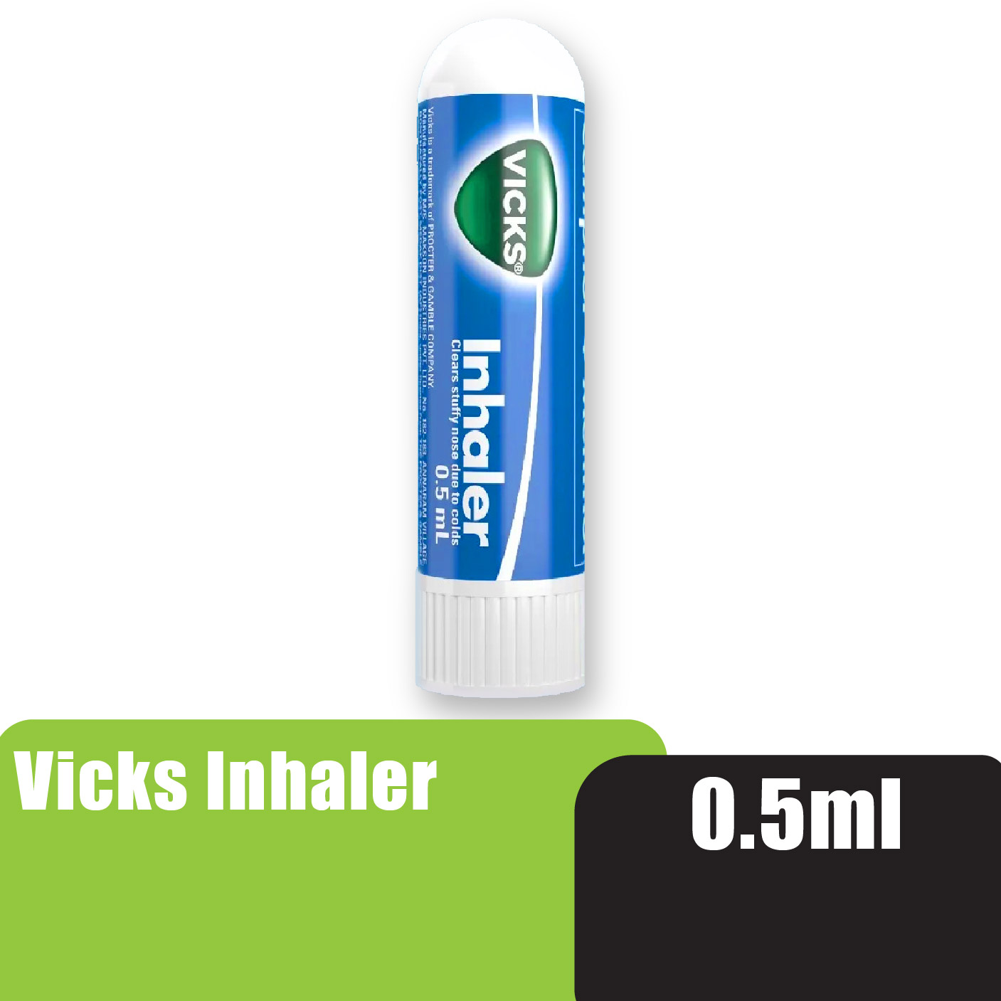VICKS Inhaler 0.5ml - Inhaler Hidung Clear Stuffy Nose & Nose Blocked Relief