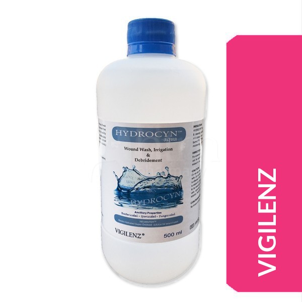 Vigilenz Hydrocyn Aqua Wound Wash 500ml