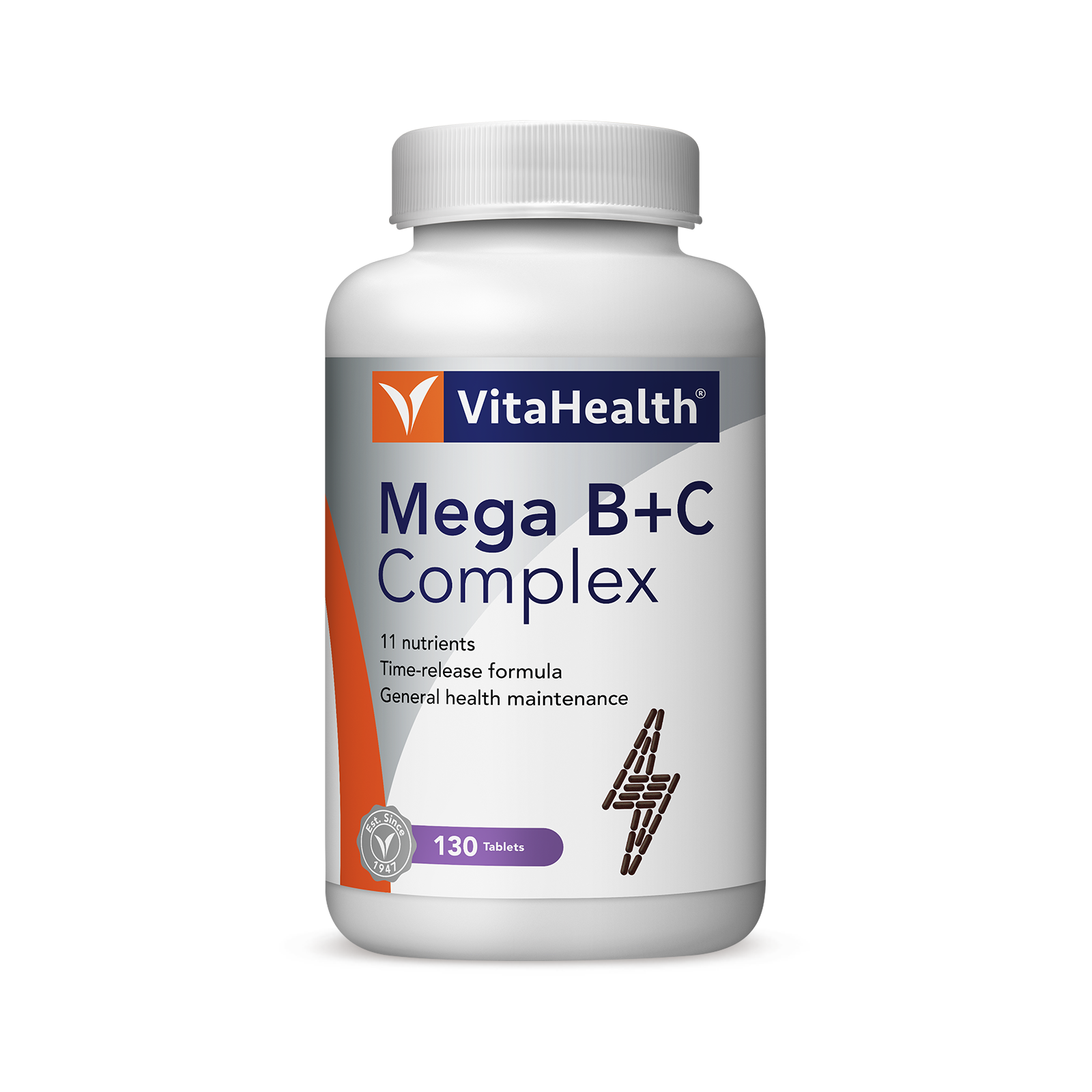 Vitahealth Mega B+C Complex 130'S