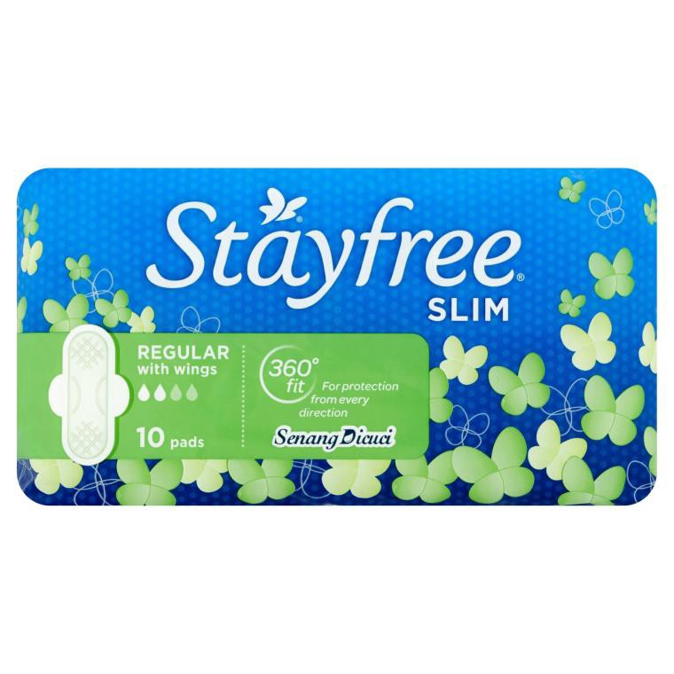 STAYFREE SLIMS NONWING 10'S