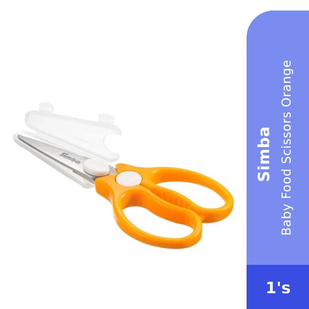 SIMBA Baby Food Scissors Orange - Baby Accessories, Baby Food Scissors , Baby Feeding