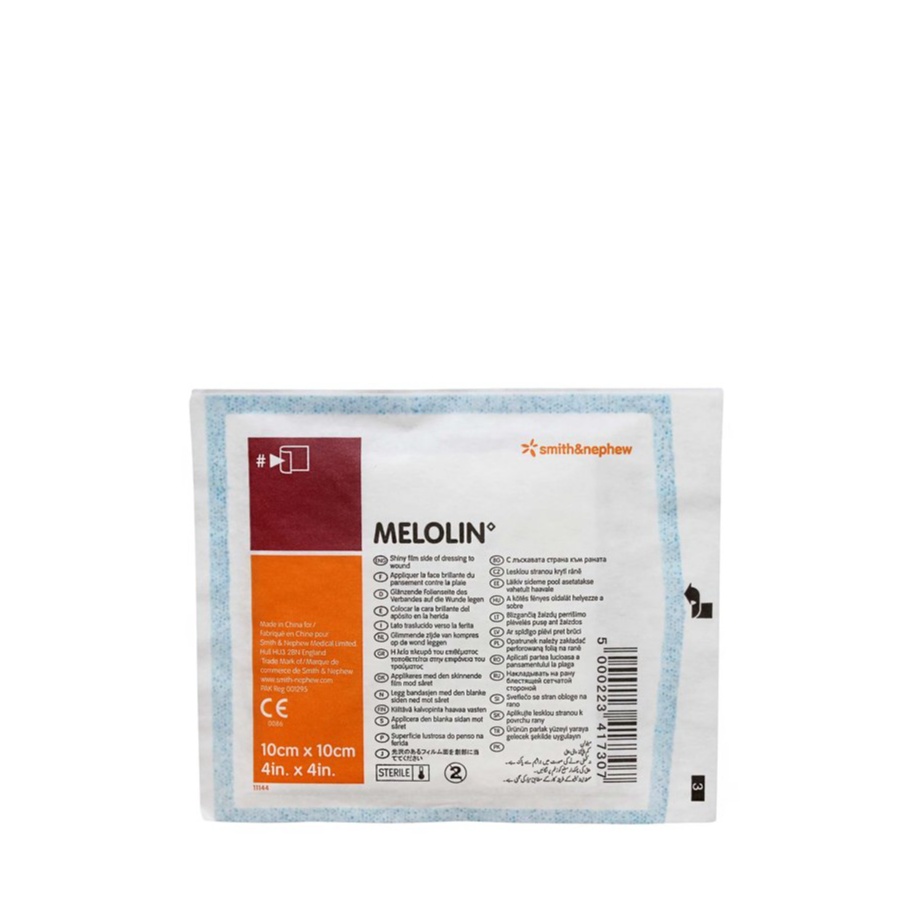 Smith & Nephew Melolin Cushioned Dressing Pads 10CM x 10CM 1'S
