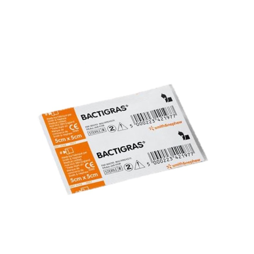 Smith & Nephew Bactigras 5CM x 5CM 1'S