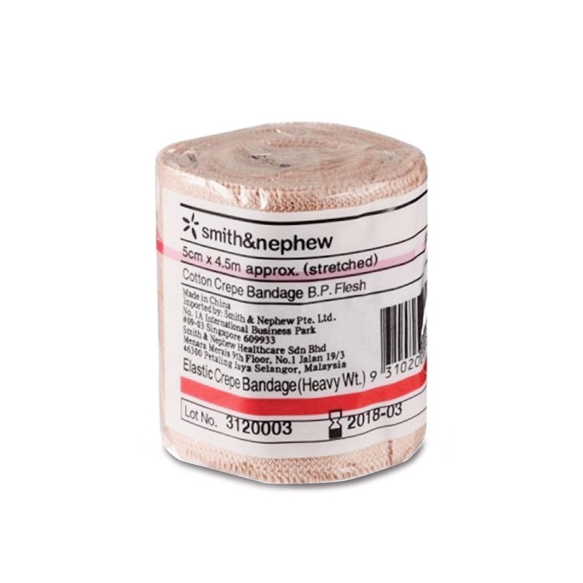 Smith & Nephew Elastic Crepe Bandage Heavy 5CM x 4.5M (STRETCHED)