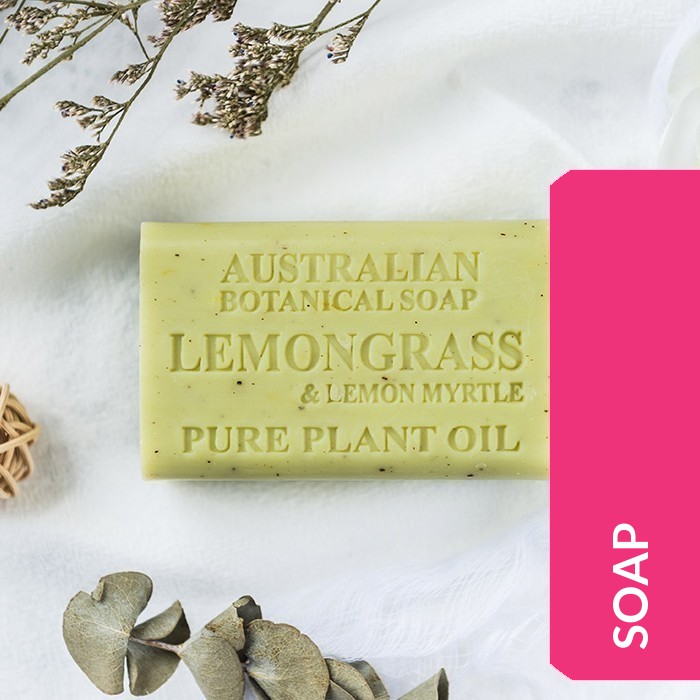 AUSTRALIAN BOTANICAL SOAP 200GM-LEMONGRASS & LEMON MYRTLE