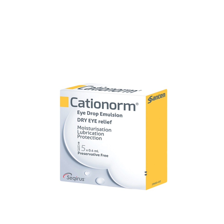 CATIONORM EYE DROPS EMULSION 5'S x 6