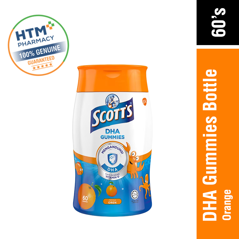 Scott's Dha Gummies Orange Bottle 60's