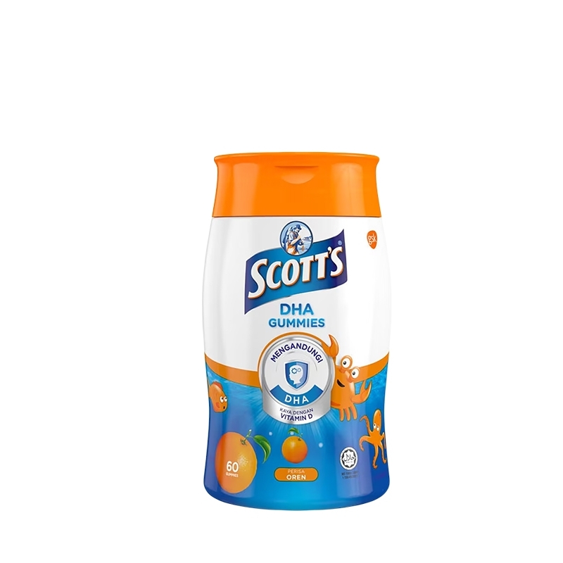 Scott's Dha Gummies Orange Bottle 60's