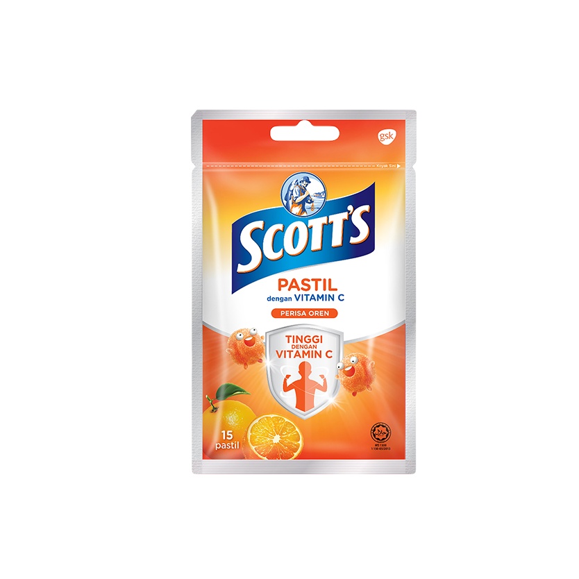 Scott's Vit C Orange (Zipper Pack)
