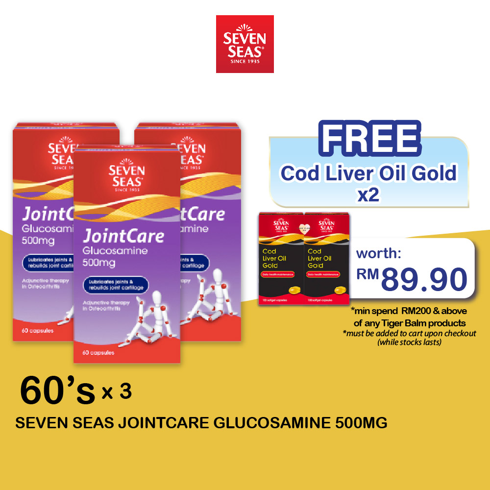 Seven Seas Jointcare Glucosamine 500mg 60's x 3
