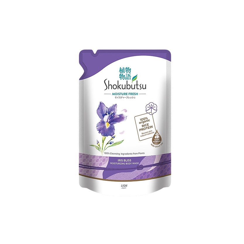 SHOKUBUTSU SHOWER FOAM 550GM - IRIS BLISS