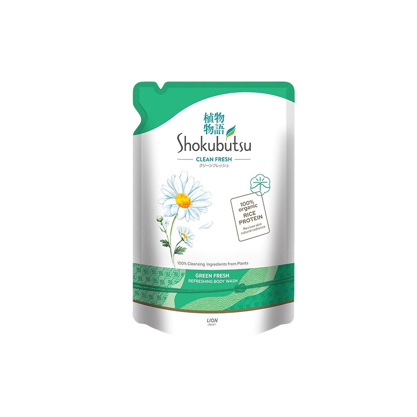 Shokubutsu Shower Foam 550g - Green Fresh