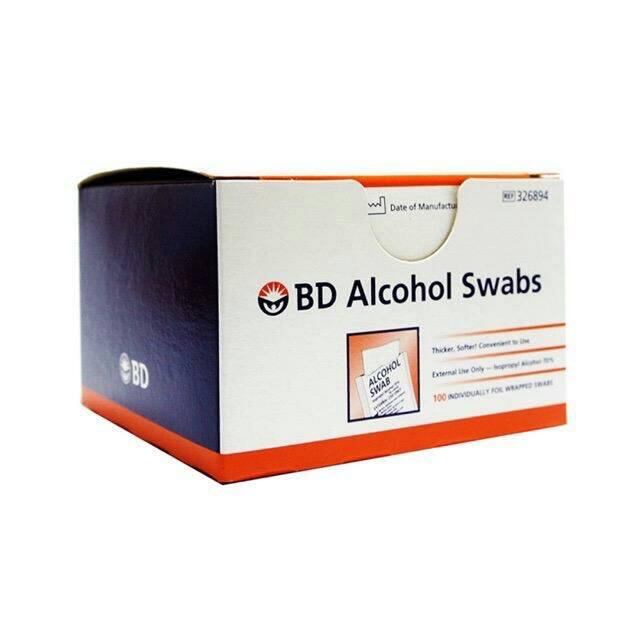 Bd Alcohol Swabs 100's