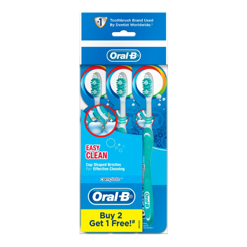 (CLR)ORAL B COMPLETE EASY CLEAN MEDIUM (BUY 2 FREE 1) (POLY) (EXP:17/12/2034)