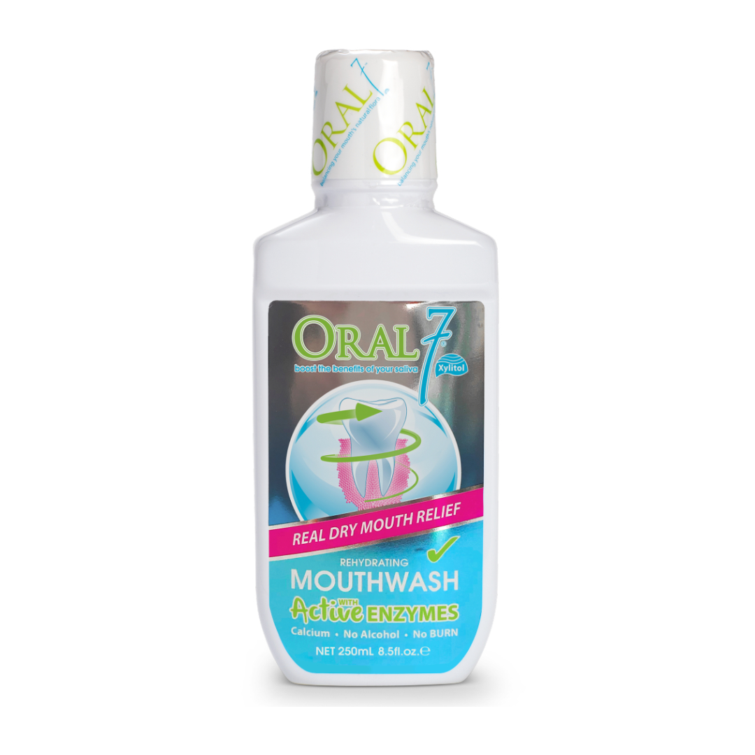 ORAL7 Rehydrating Mouthwash 250ml with Xylitol, Oralseven Mouthwash, Ubat Kumur Mulut