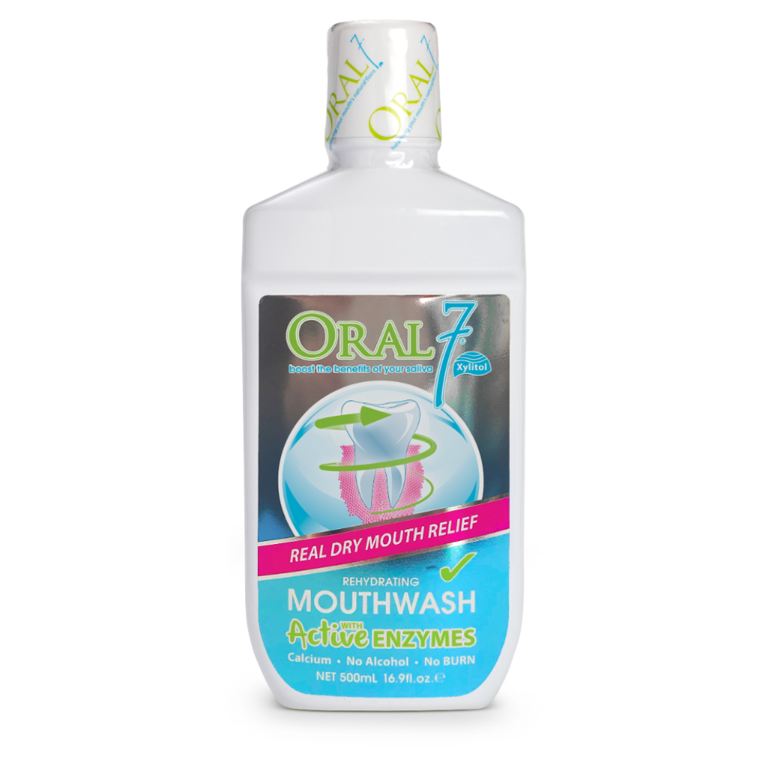 ORAL7 Rehydrating Mouthwash 500ml for Ubat Kumur Mulut, Dry Mouth Care, Mulut Kering, Oralseven