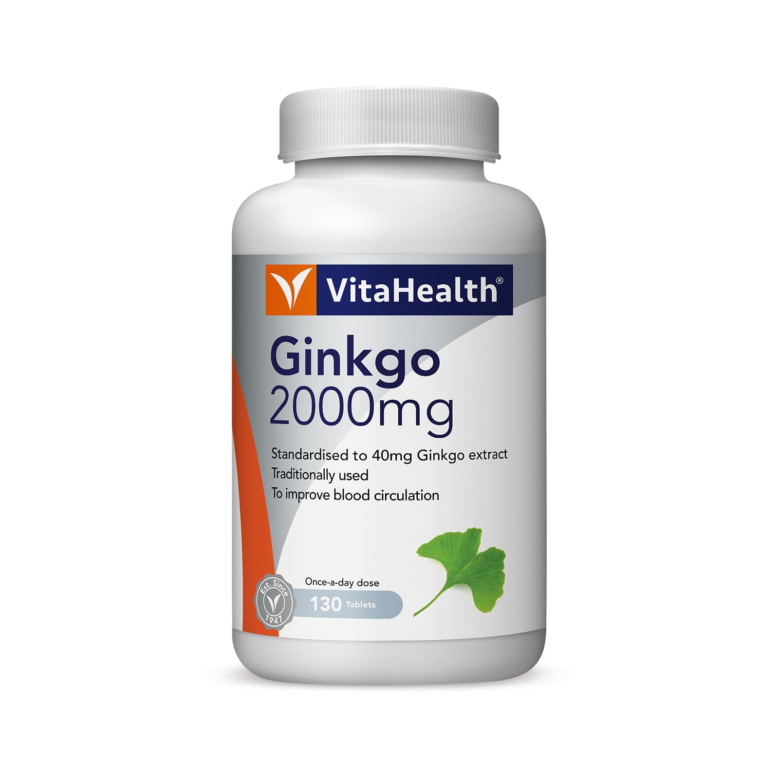 VITAHEALTH Gingko 2000mg 130's - Blood Pressure, Gingko Biloba, Antioxidant