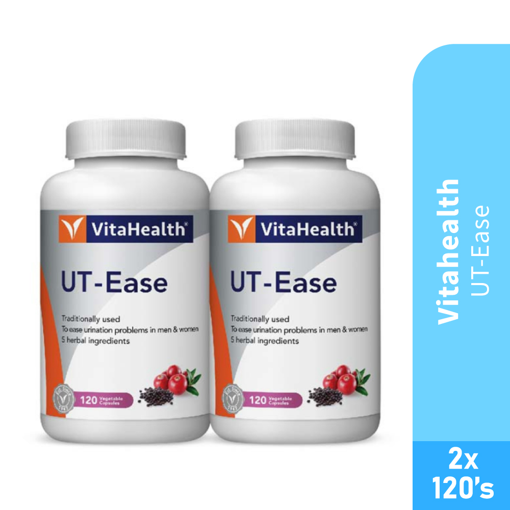 VITAHEALTH Ut-ease 120's x2 - Cranberry ,Saw Palmetto, Urinary