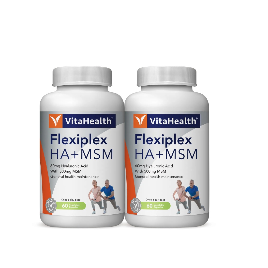 VITAHEALTH Flexiplex HA+MSM 2x 60'S- Hyaluronic Acid, Joint Supplement, Joint