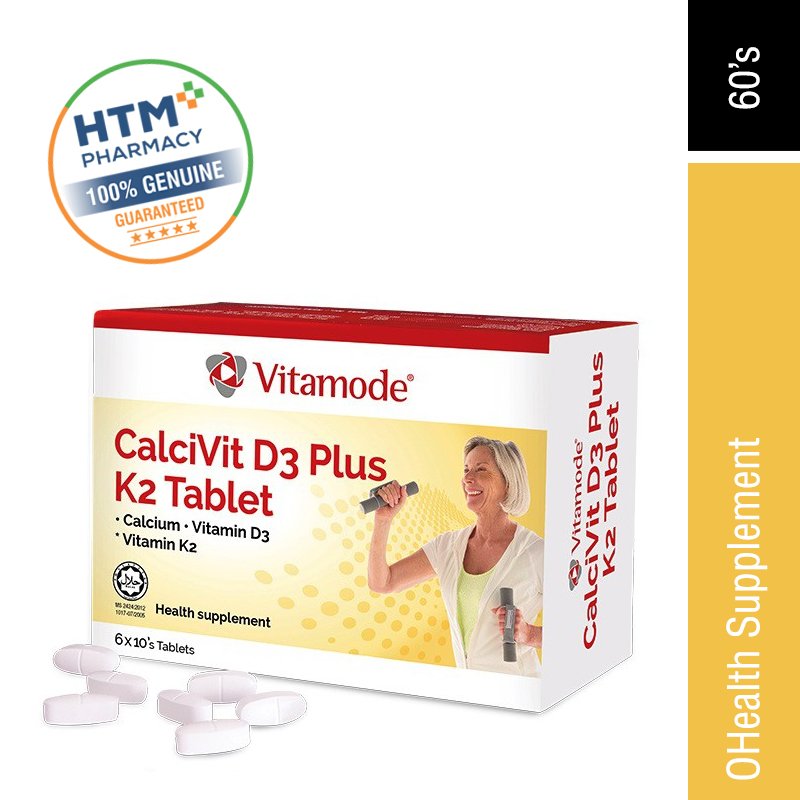Vitamode Calcivit D3 Plus K2 60'S