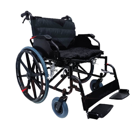 Steel Heavy Duty Extra Wheelchair 23KG - Capacity 130KG (MO951B-60)