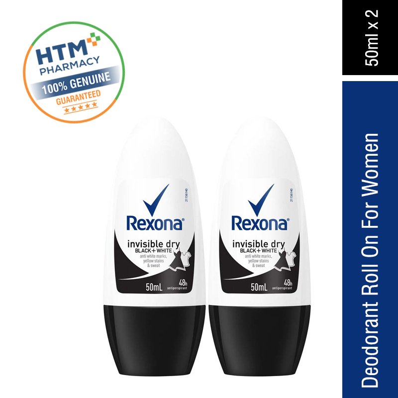 Rexona Women Roll On 50ml X 2 - Invisible Dry
