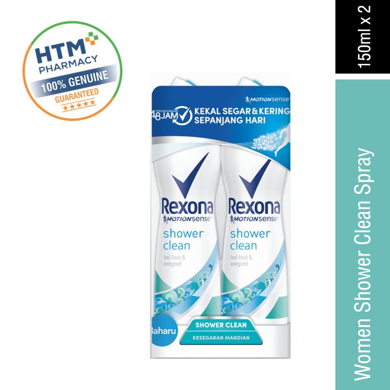 Rexona Women Spray 2x150ml - Shower Clean