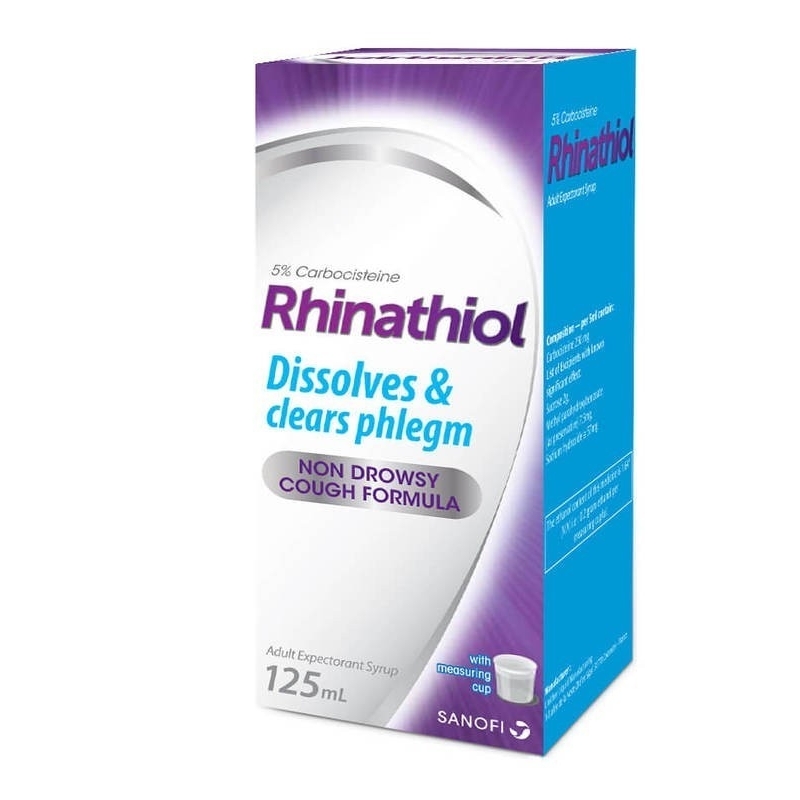RHINATHIOL ADULT SYRUP 125ML