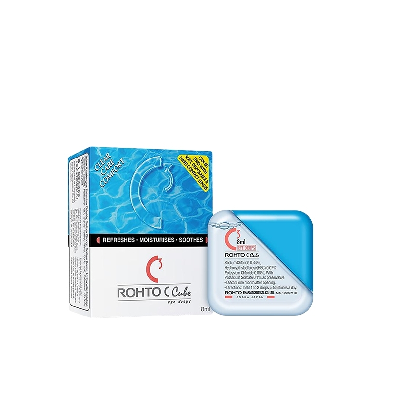 ROHTO C CUBE EYE DROPS 8ML