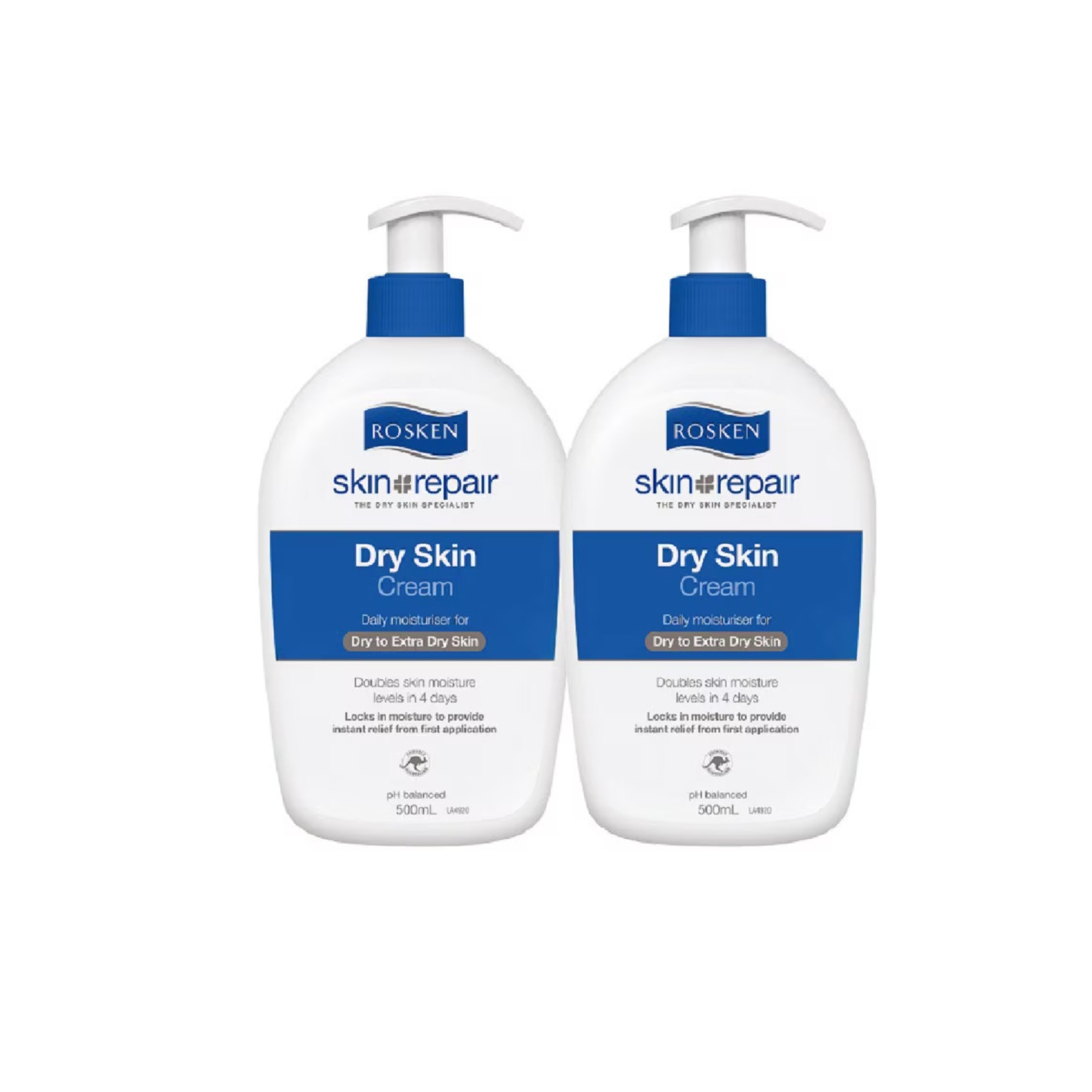 ROSKEN Dry & Sensitive Skin Hand Cream 500ml X 2 皮膚 敏感 止癢护手霜 kulit kering krim tangan