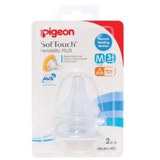 Pigeon Soft Touch Silicon Nipple 3Month+ (00427)