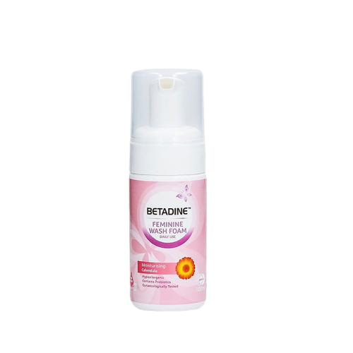Betadine Feminine Wash Foam 100ML - Moisturising Calendula