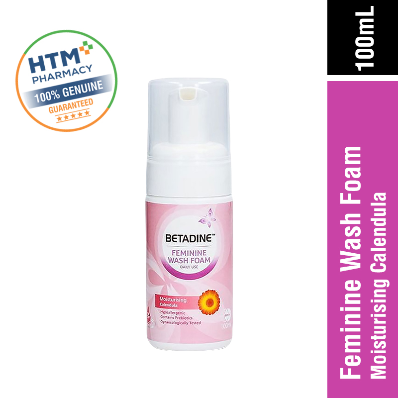 Betadine Feminine Wash Foam 100ML - Moisturising Calendula