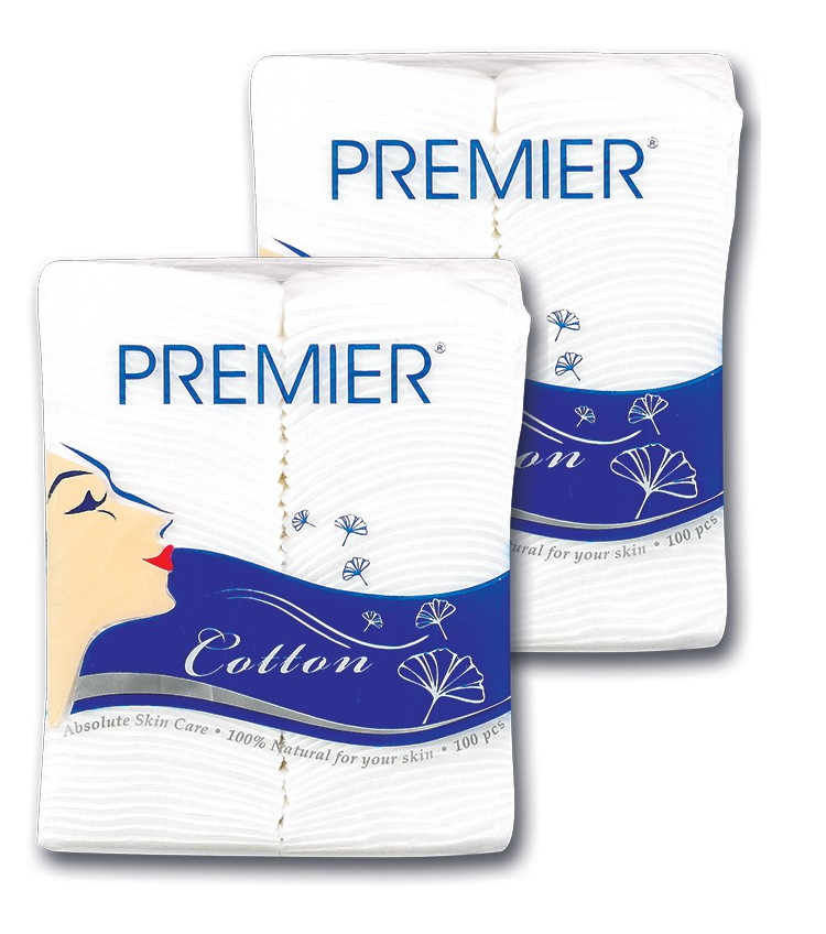 Premier Facial Cotton 100's x 2