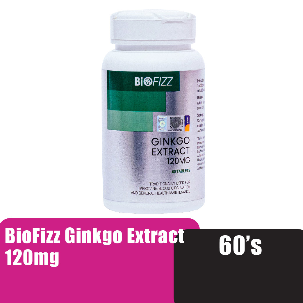 BIOFIZZ Ginkgo Extract 120mg 60'S