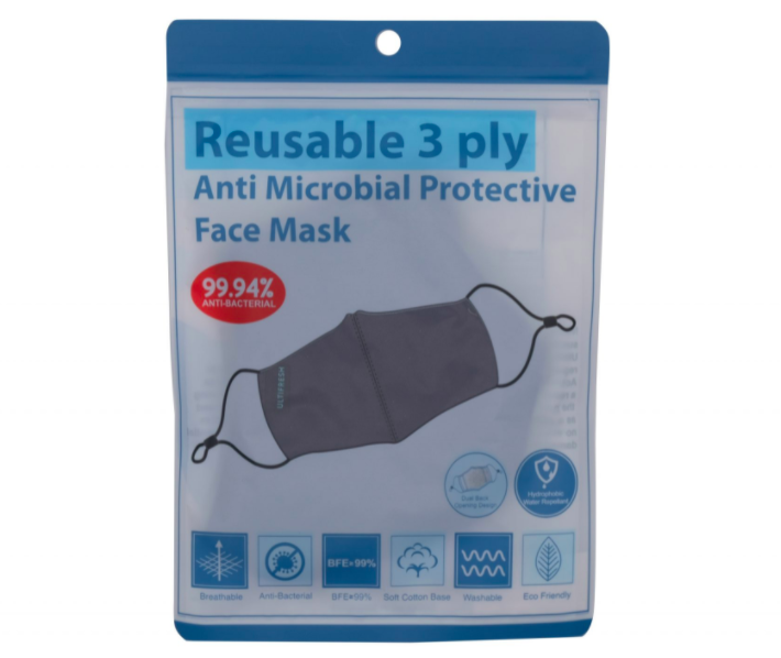 Ultifresh 3Ply Reusable Face Mask 1'S (Adult)