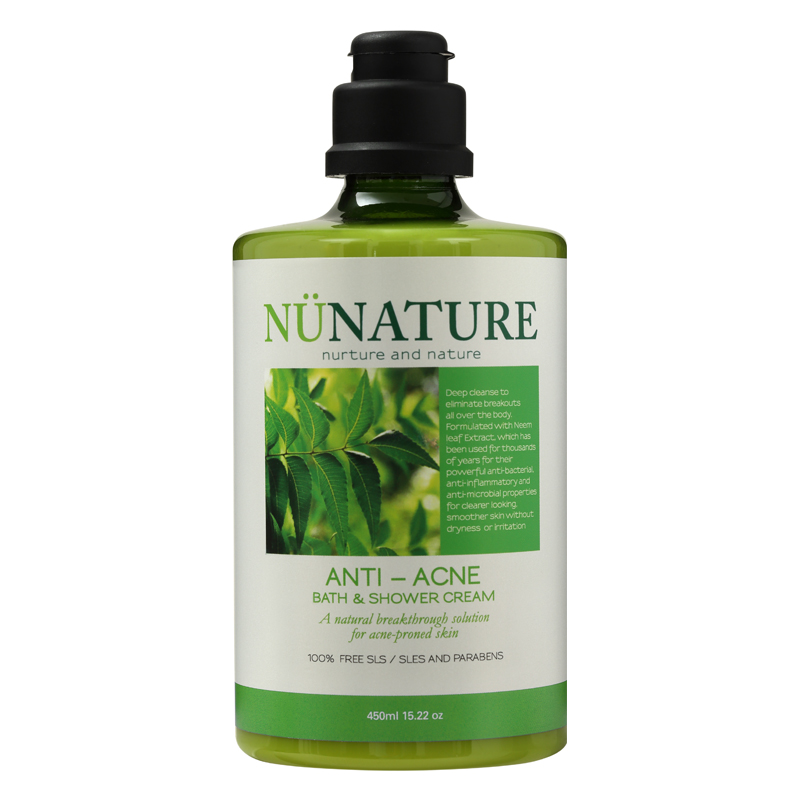 Nunature Bath & Shower Cream 450ML - Anti-Acne