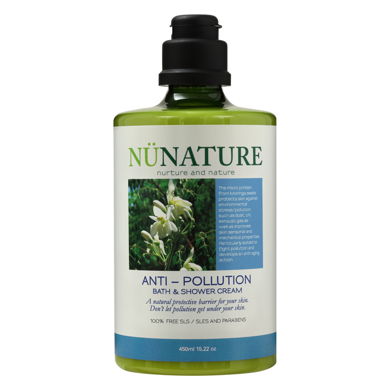 Nunature Bath & Shower Cream 450ML - Anti-Polution