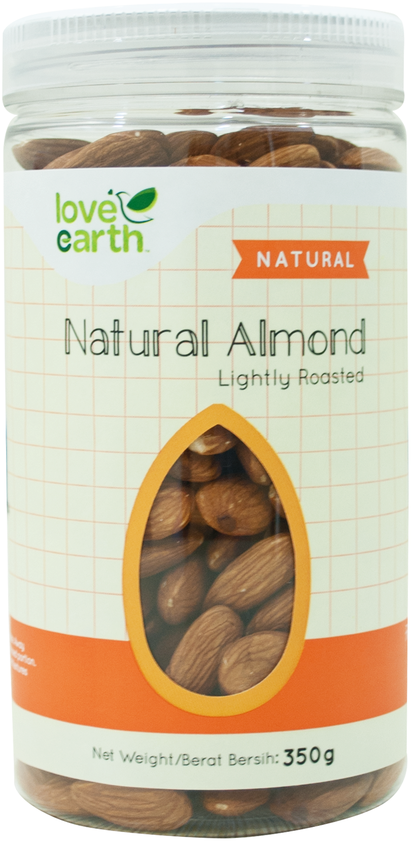 Love Earth Light Roasted Natural Almond 350g