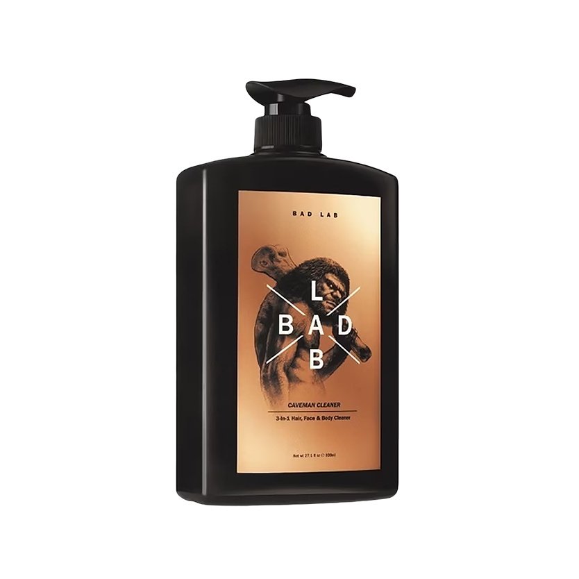 Bad Lab Caveman Cleaner 3-in-1 Hair, Face Body Shampoo 800ml