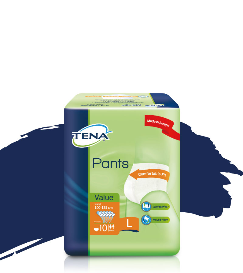 Tena Pants Value L 10'S