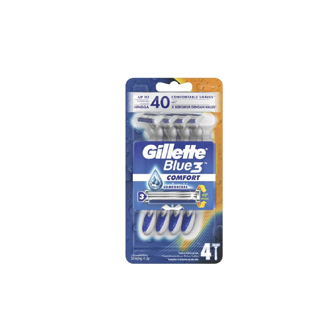 GILLETTE BLUE 3 COMFORT 4'S