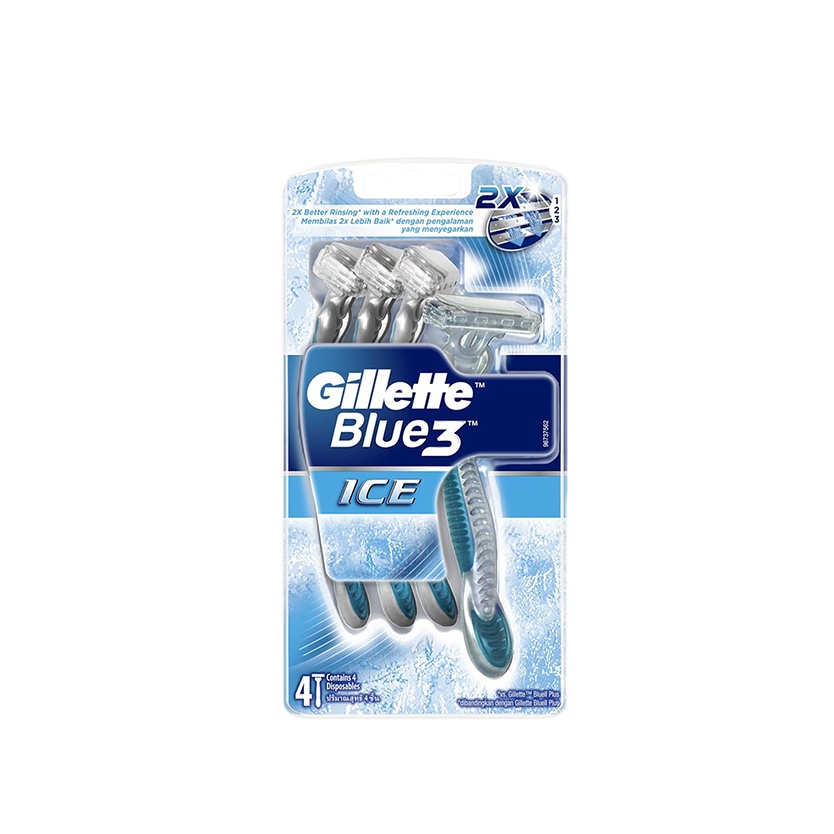 GILLETTE BLUE 3 ICE 4'S