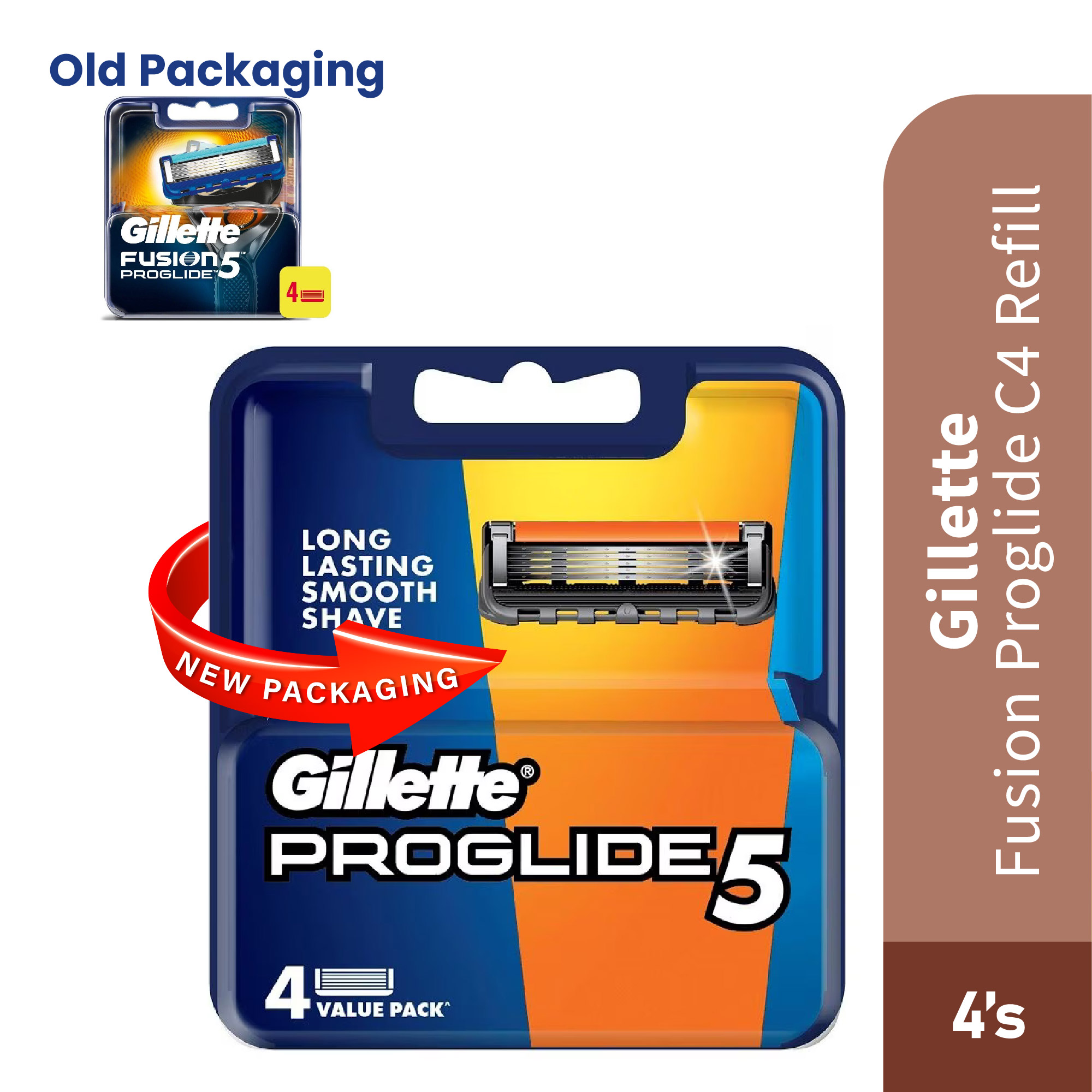 Gillette Fusion Proglide C4 Refill